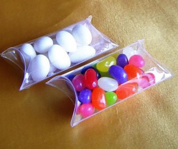 50 Pack of Pillow Rectangle Shaped Gift Box - Wedding or Product Bomboniere Jewelry Gift Party Favor Model Candy Chocolate Soap Box Tristar Online