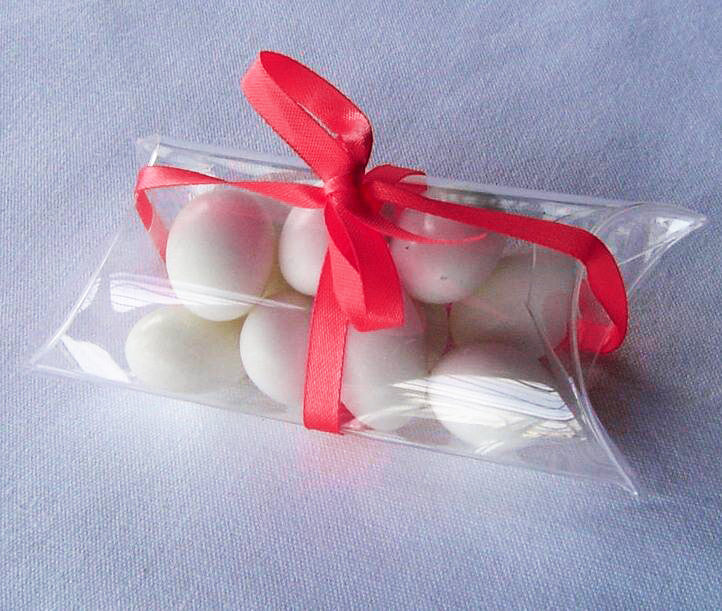 50 Pack of Pillow Rectangle Shaped Gift Box - Wedding or Product Bomboniere Jewelry Gift Party Favor Model Candy Chocolate Soap Box Tristar Online