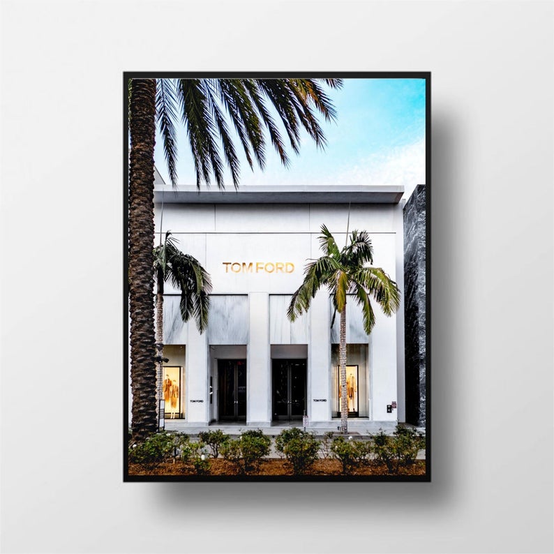 50cmx70cm Fashion Store Black Frame Canvas Wall Art Tristar Online