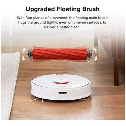 Roborock S7+ Plus Robotic Vacuum and Mop Cleaner with Auto-Empty Dock - White Roborock