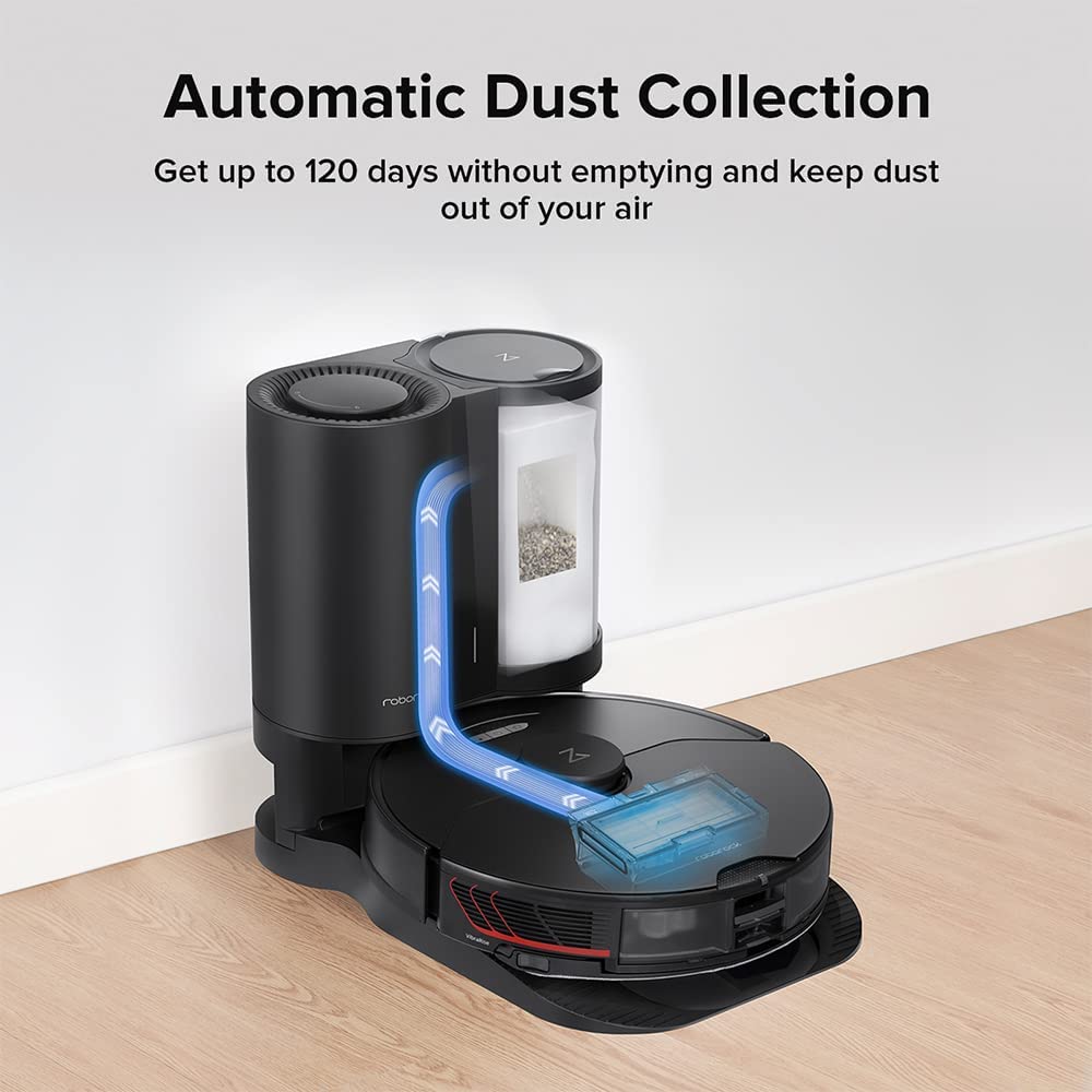 Roborock S7 MaxV Plus Robot Vacuum and Sonic Mop with Auto-Empty Dock - Black (Copy) Roborock