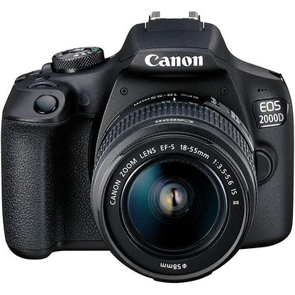 Canon EOS 2000D Kit (EF-S 18-55mm IS II) DSLR Camera - Black Canon