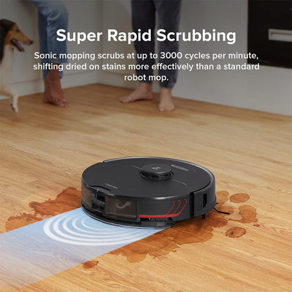Roborock S7 MaxV Plus Robot Vacuum and Sonic Mop with Auto-Empty Dock - Black Roborock