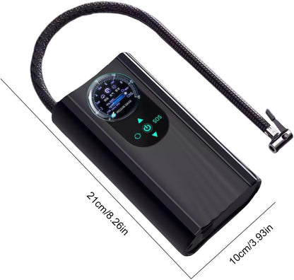 Portable Car Tire Inflator Wired Pump Car Motorcycle Bike Pump - Black Tristar