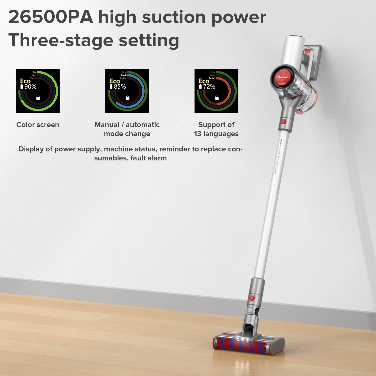 Redroad V17 Max 12 in 1 Cordless Handheld vacuum Cleaner Redroad