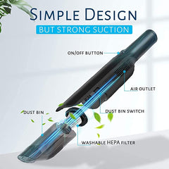 Mini Cordless Vacuum Cleaner Portable Handheld handy 12V Rechargeable Trion