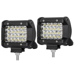 Pair 4 inch Spot LED Work Light Bar Philips Quad Row 4WD 4X4 Car Reverse Driving Tristar Online