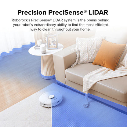 Roborock Q7 Max Robotic Vacuum and Mop Cleaner - White Roborock