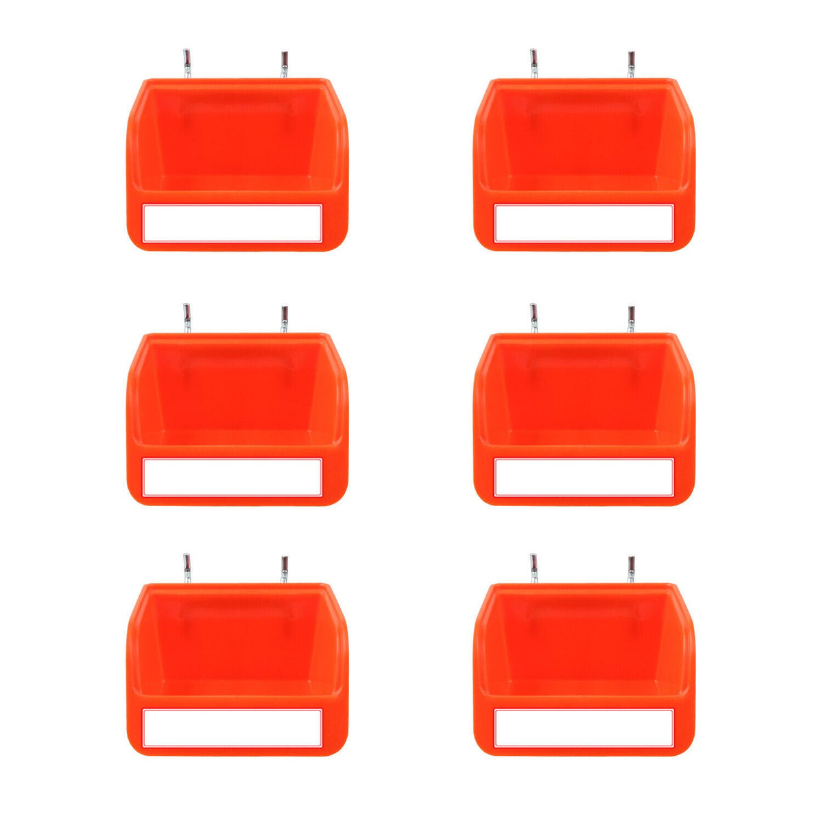 6Pc Pegboard Bins Peg Board Parts Storage With Steel Hooks Tools Organiser Tray Tristar Online