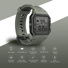 Amazfit Neo Sports Watch Smartwatch with Heart Rate Monitoring, Waterproof, Fitness and Activity Tracker - Green Amazfit