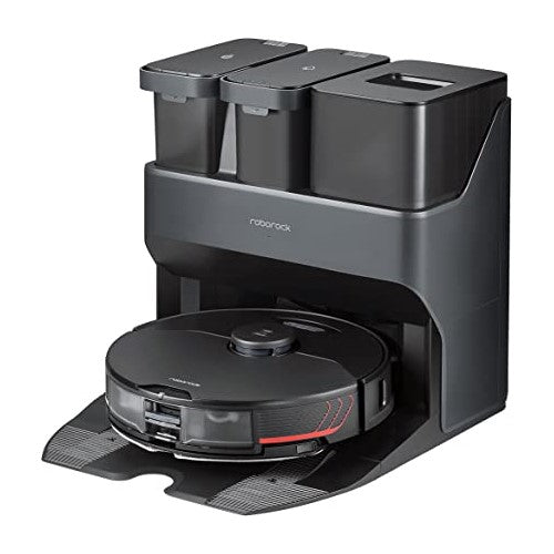 Roborock S7 MaxV Ultra Robot Vacuum and Mop Cleaner with Empty Wash Fill Dock - Black Roborock