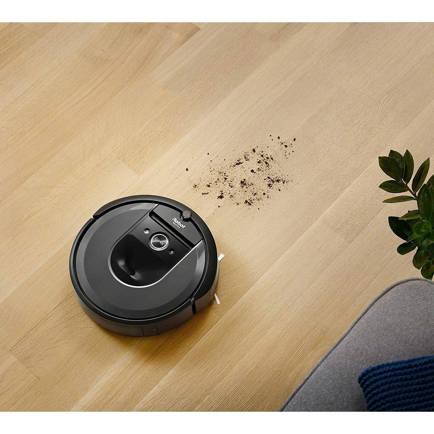 iRobot Roomba i7+ Plus Robotic Vacuum Cleaner with Automatic Dirt Disposal - Black iRobot