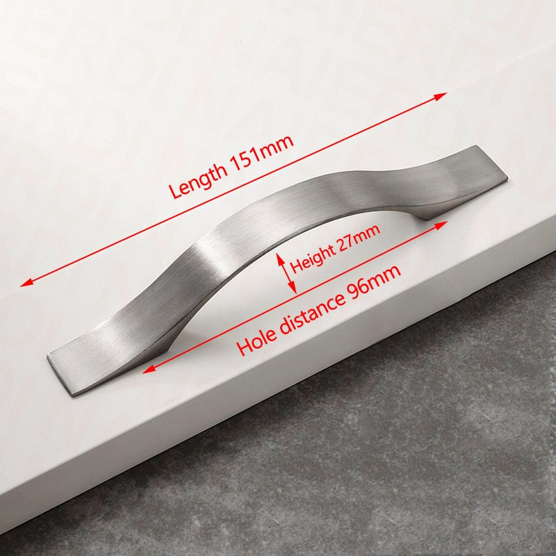 96mm Brushed Silver Furniture Kitchen Bathroom Cabinet Handles Drawer Bar Handle Pull Knob Tristar Online