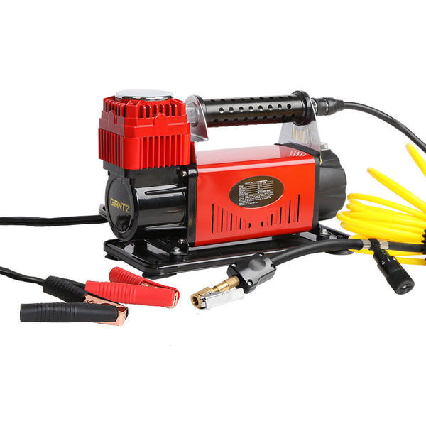 Giantz 12V Portable Air Compressor - Red Tristar Online