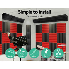Alpha 40pcs Studio Acoustic Foam Corner Bass Trap Sound Absorption Treatment Tristar Online