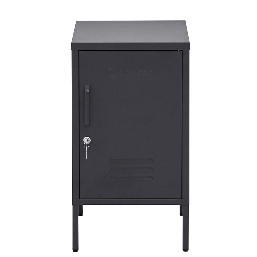ArtissIn Metal Locker Storage Shelf Filing Cabinet Cupboard Bedside Table Black Tristar Online