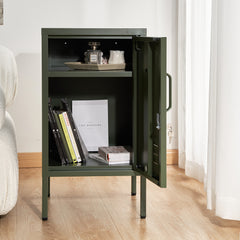 ArtissIn Metal Locker Storage Shelf Filing Cabinet Cupboard Bedside Table Green Tristar Online