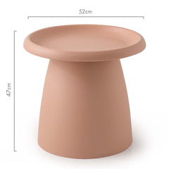 ArtissIn Coffee Table Mushroom Nordic Round Small Side Table 50CM Pink Tristar Online
