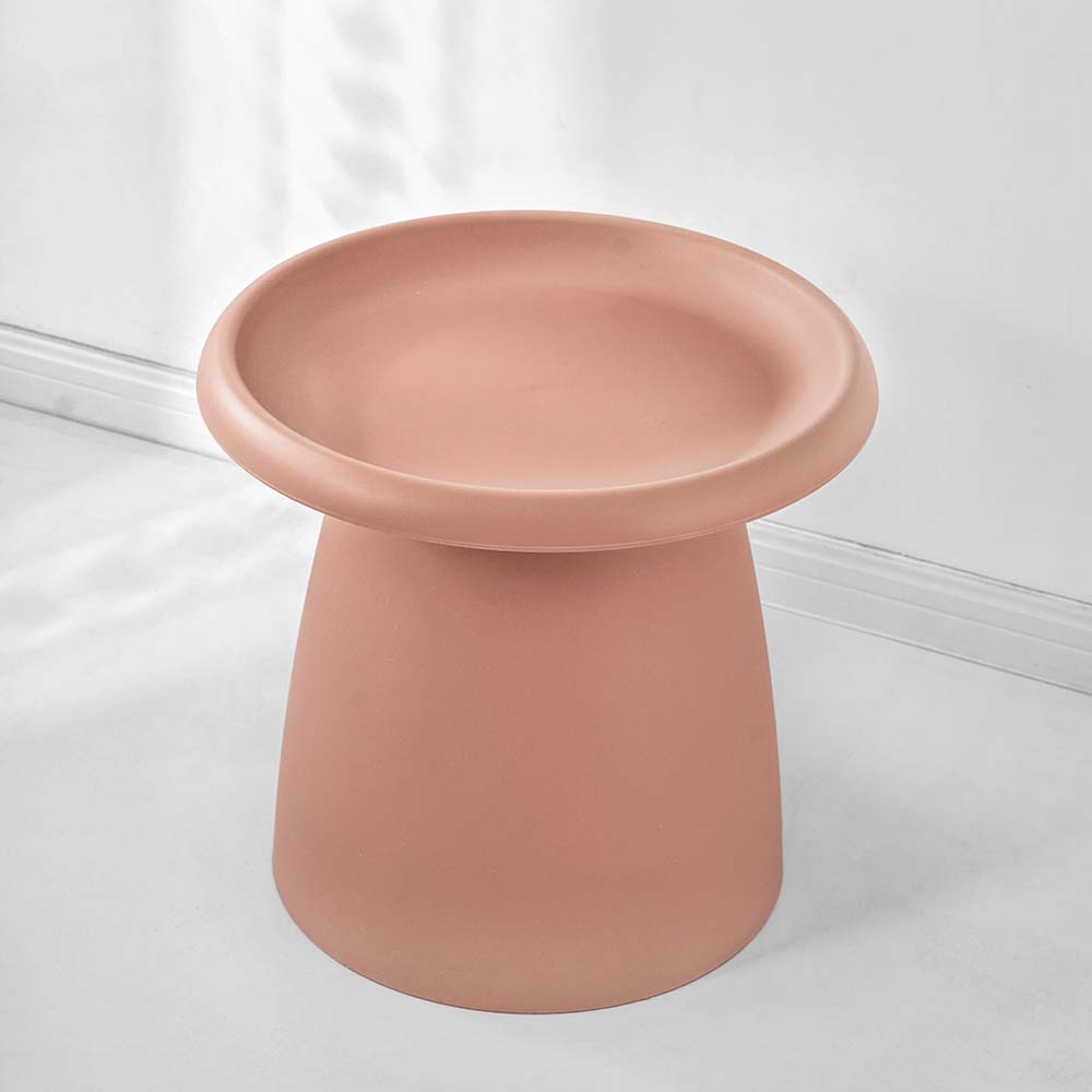 ArtissIn Coffee Table Mushroom Nordic Round Small Side Table 50CM Pink Tristar Online