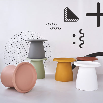ArtissIn Coffee Table Mushroom Nordic Round Small Side Table 50CM Pink Tristar Online