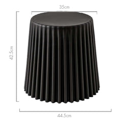ArtissIn Set of 2 Cupcake Stool Plastic Stacking Stools Chair Outdoor Indoor Black Tristar Online