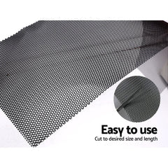 Gardeon Gutter Guard Aluminium Mesh 60M 100x20cm Black Tristar Online