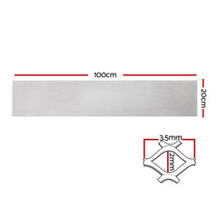 Gardeon Gutter Guard Aluminium Mesh 60M 100x20cm Silver Tristar Online