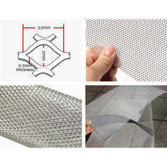 Gardeon Gutter Guard Aluminium Mesh 60M 100x20cm Silver Tristar Online