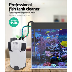 Aquarium External Canister Filter Aqua Fish Tank UV Light with Media Kit 1850L/H Tristar Online