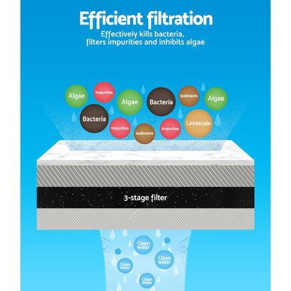 Aquarium External Canister Filter Aqua Fish Tank UV Light with Media Kit 1850L/H Tristar Online