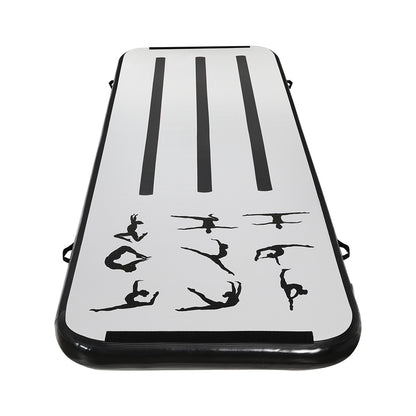 Everfit 3M Air Track Gymnastics Tumbling Mat Exercise Cheerleading Unique Black Tristar Online