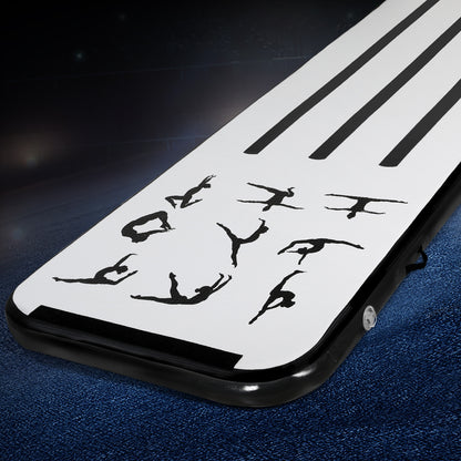 Everfit 3M Air Track Gymnastics Tumbling Mat Exercise Cheerleading Unique Black Tristar Online