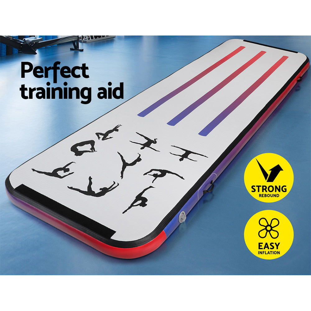 Everfit 3M Air Track Gymnastics Tumbling Mat Exercise Cheerleading Unique Style Tristar Online