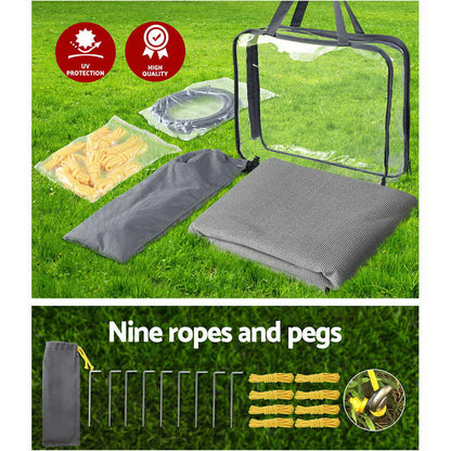3.4M Caravan Privacy Screens 1.95m Roll Out Awning End Wall Side Sun Shade Tristar Online