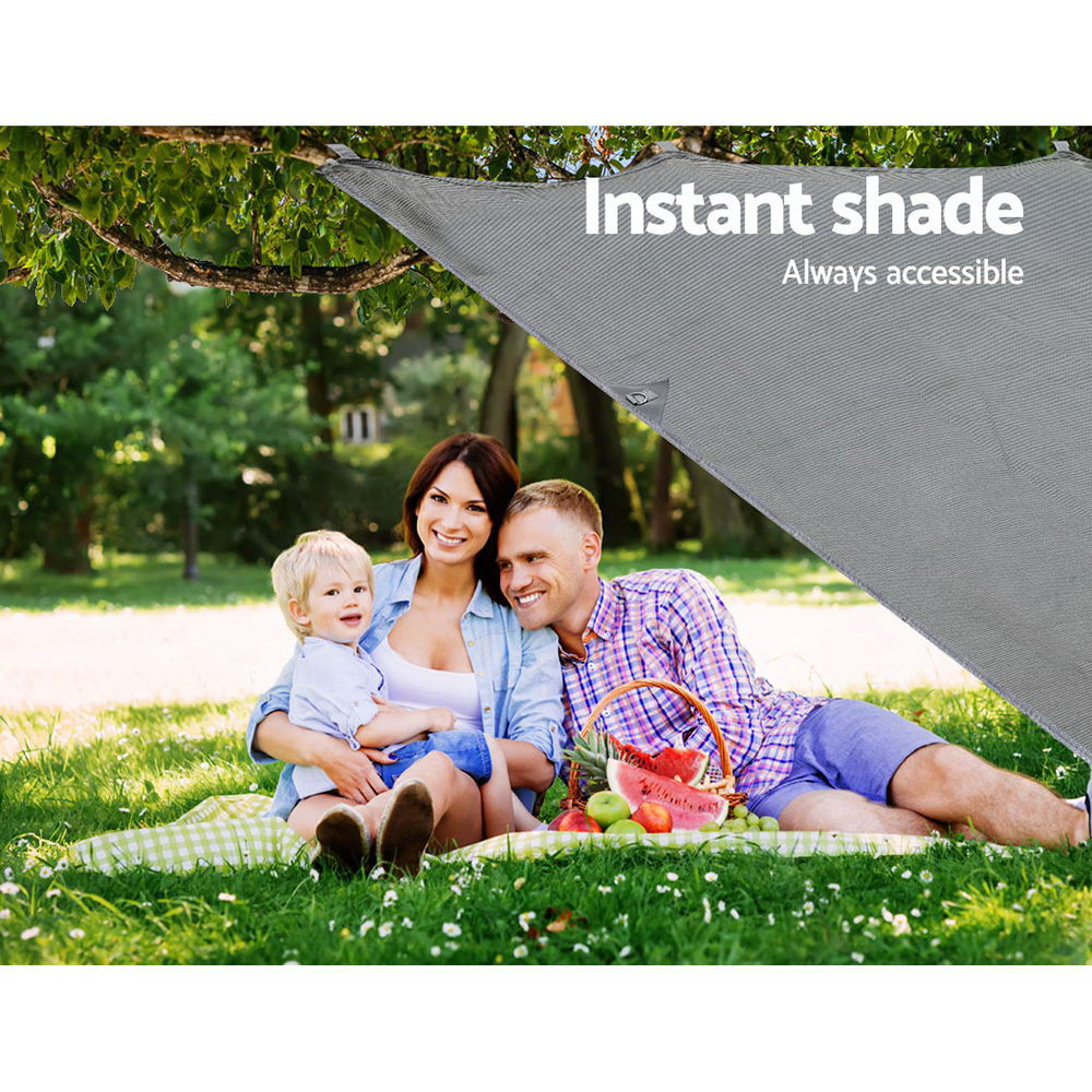 4.0M Caravan Privacy Screens 1.95m Roll Out Awning End Wall Side Sun Shade Tristar Online