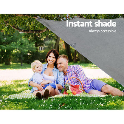 4.6M Caravan Privacy Screens 1.95m Roll Out Awning End Wall Side Sun Shade Tristar Online