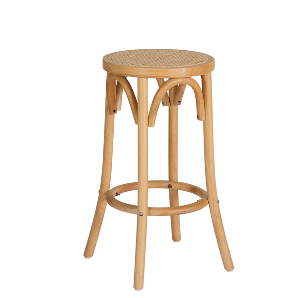 Artiss Bar Stools Wooden Stool Counter Chair Kitchen Barstools Rattan Seat Tristar Online