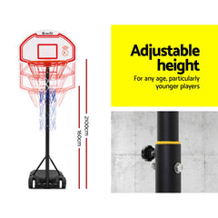 Pro Portable Basketball Stand System Hoop Height Adjustable Net Ring Tristar Online