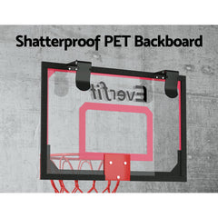 Everfit 23" Mini Basketball Hoop Backboard Door Wall Mounted Sports Kids Red Tristar Online