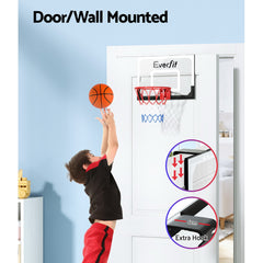 Everfit 23" Mini Basketball Hoop Backboard Door Wall Mounted Sports Kids Black Tristar Online