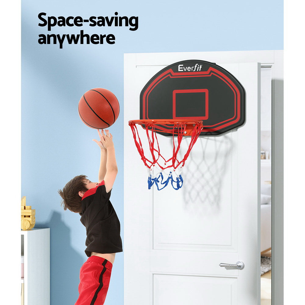 Everfit 38" Basketball Hoop Backboard Door Wall Mounted Ring Net Sports Kids Tristar Online