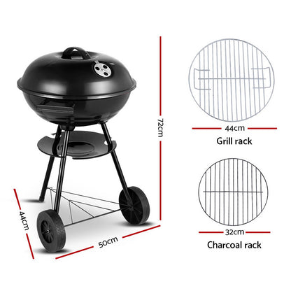 Grillz Charcoal BBQ Smoker Drill Outdoor Camping Patio Barbeque Steel Oven Tristar Online