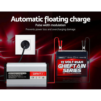 Giantz 12V 30A Car Battery Charger 30Amp ATV 4WD Boat Caravan Tristar Online