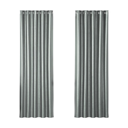 Artiss 2X Blockout Curtains Blackout Window Curtain Eyelet 180x213cm Grey Shine Tristar Online