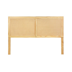 Artiss Bed Head Queen Size Rattan - RIBO Pine Tristar Online