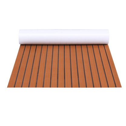Seamanship EVA Foam Boat Flooring Mat Decking Sheet 240x90x0.6cm Dark Brown Tristar Online