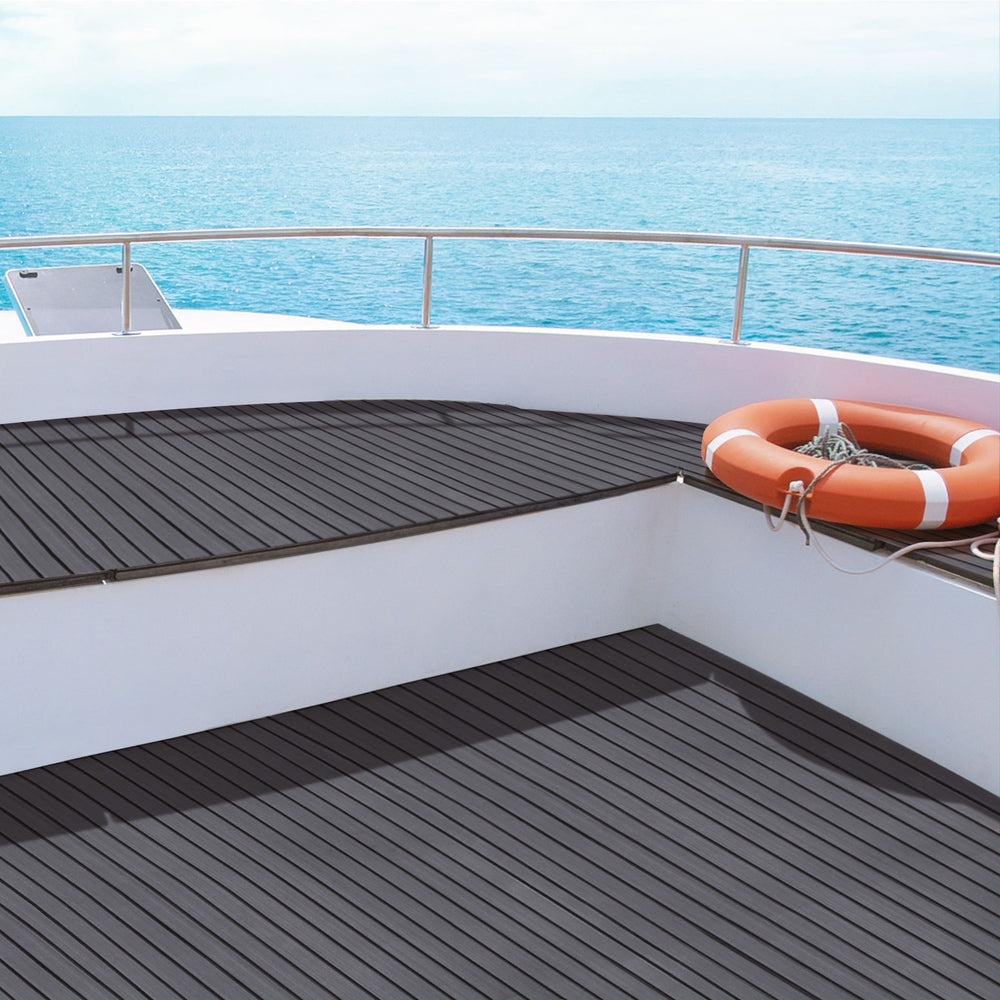 Seamanship EVA Foam Boat Flooring Mat Decking Sheet 240x90x0.6cm Dark Grey Decor Tristar Online