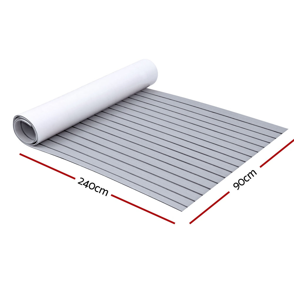 Seamanship EVA Foam Boat Flooring Mat Decking Sheet 240x90x0.6cm Light Grey Tristar Online
