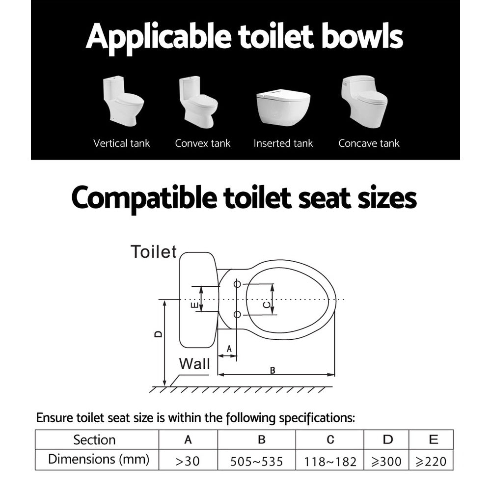 Cefito Non Electric Bidet Toilet Seat Cover Bathroom Spray Water Wash O Shape Tristar Online