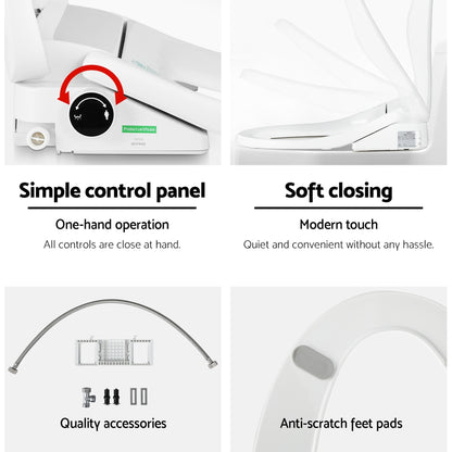 Cefito Electric Bidet Toilet Seat Cover Auto Smart Water Wash Dryer Night Light Tristar Online